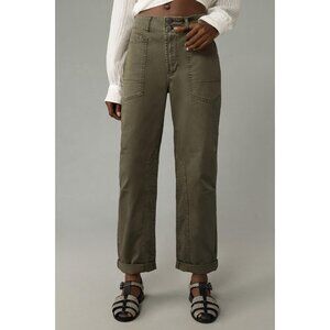 The Wanderer Mid-Rise Relaxed-Leg Pants by Pilcro MOSS 31 NWT